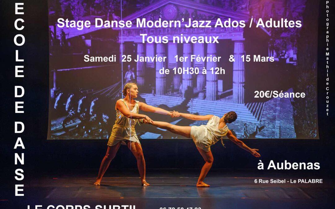 Stages danse Modern’Jazz 2025